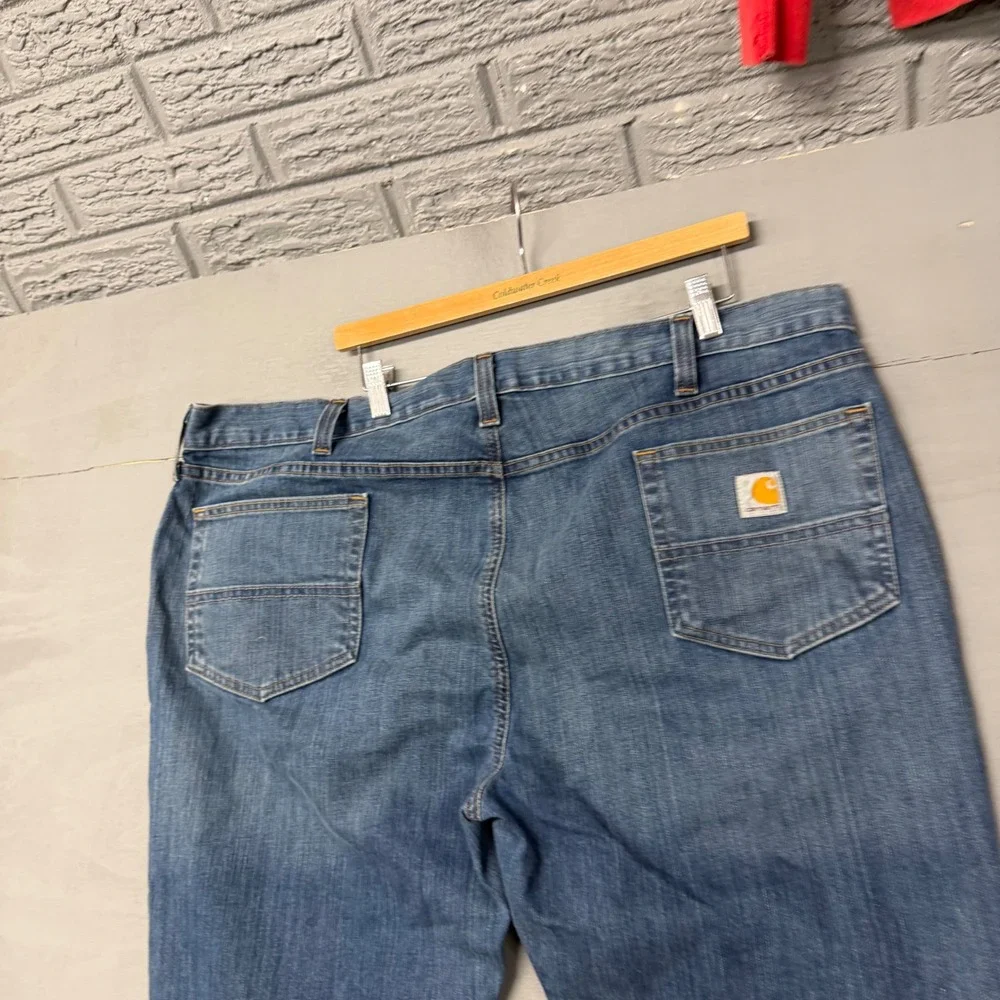 Carhartt Mens Relaxed Fit‎ Straight Leg Blue Denim Jeans 44x30 Medium Wash